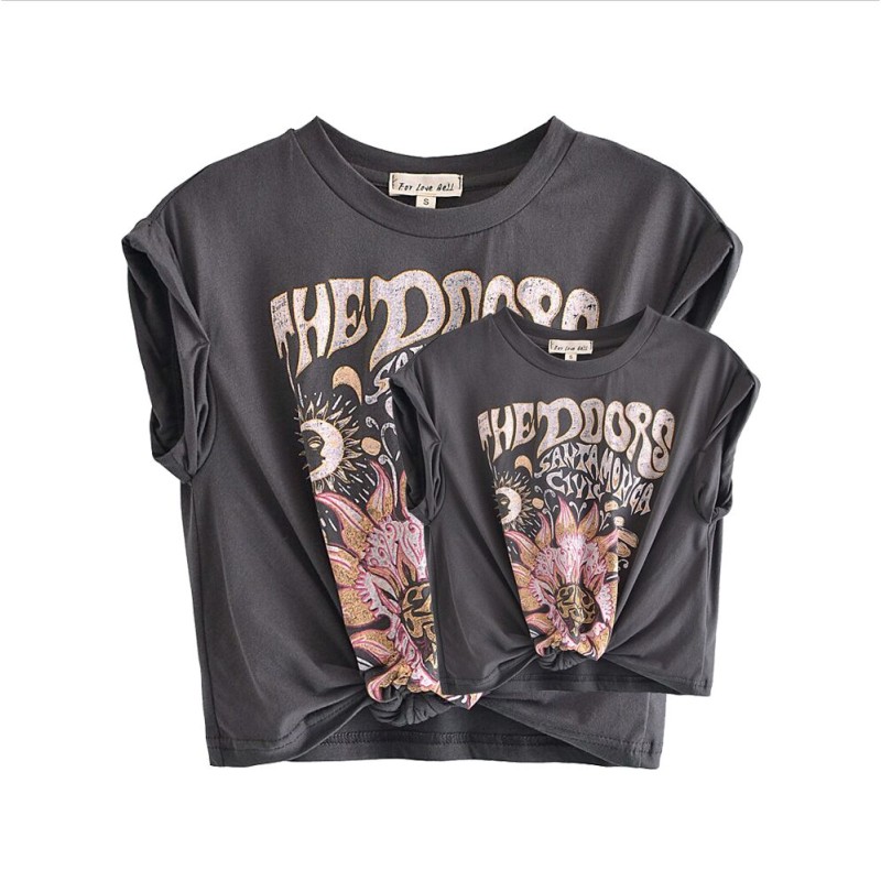 Custom Design Mommy and Me Matching Clothes Wholesale Family Clothing Shirt Mom Baby Cotton T-Shirt Matching Family Outfit