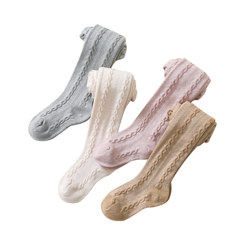 Ready to Ship High Quality Baby Girl Pure Cotton Full Length Tights Summer Children Leggings