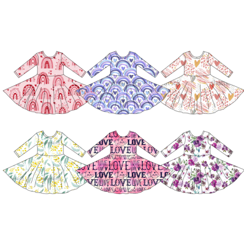 Toddler Baby Clothing Children Girls Clothing Cartoon Print Outfit Baby Girl Infant Clothing