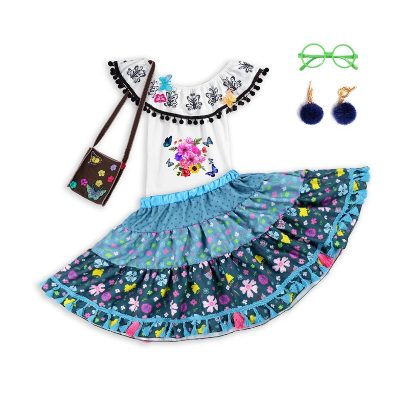 2022 TV Movie Costume Ankato Mirabel Role Play Costume Children Carnival Birthday Princess Dress Children Party Ankato Dress