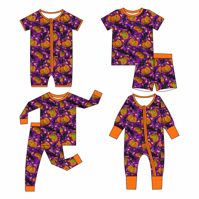 ODM Popular Wholesale 95% Bamboo 5% Spandex Baby Romper Newborn Zipper Romper