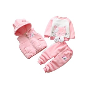 3pcs/Set Cat Winter/Spring Clothing Set Newborn Baby Outfit Boy Girl 6m-6 Years Boutique Clothing Set