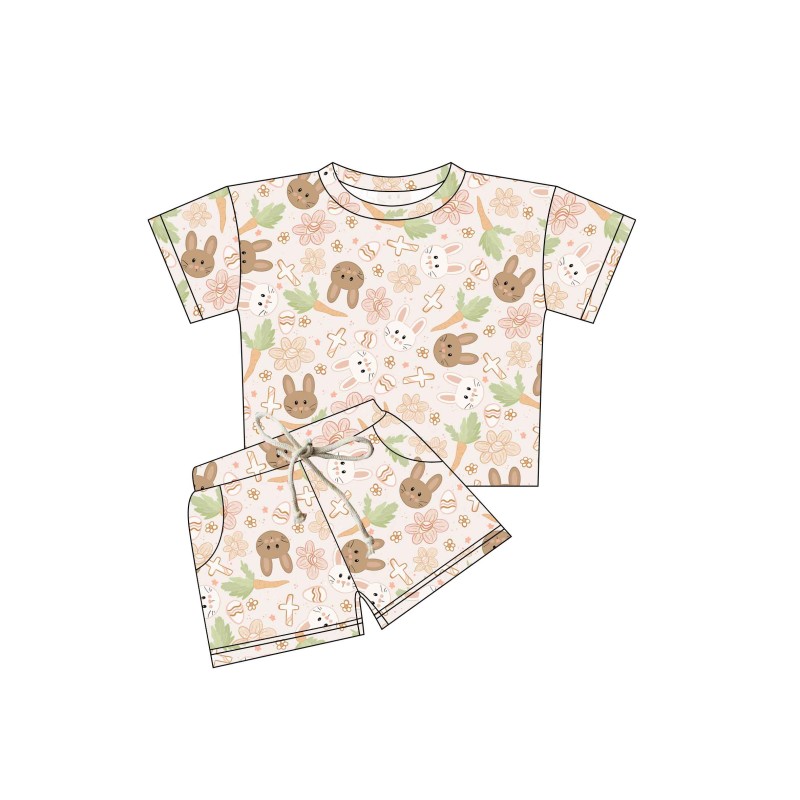 2 pcs Short Sleeve Shirt Shorts Set Girls Boys Summer Outfit Toddler Boy Clothes Summer Children's Clothing Lounge Set