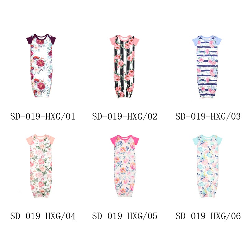 Custom Print Long Sleeve Newborn Sleep Sack Cotton/Milk Silk/Bamboo Sleep Sack Baby Pajamas Sleeping Bag