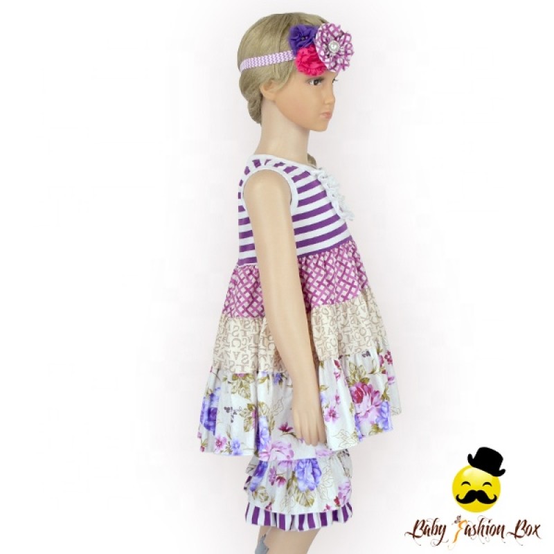 Toddler Floral Top Dress Easter Outfit Girl Clothing Boutique Children's Wear Spring and Summer