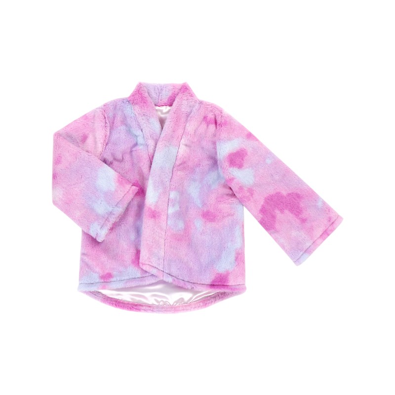 2023 Winter Wholesale Faux Fur Wool Coat Girl Custom Tie-Dye Sweatshirt Hoodie Winter Warm Coat
