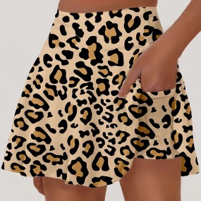 Women's Tennis Skirt High Waist Golf Skorts Belly Control Skirt with Shorts Pocket Lightweight