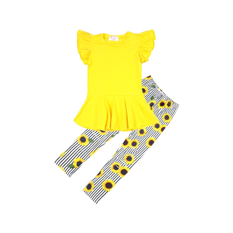 Wholesale Custom Boys Girls Clothing Set Pure Cotton Set 2PCS Pajama Set 100% Cotton Children's Clothing Set