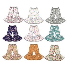 2024 New Arrival Custom Design Print Children European & American Fan Children Small Pants Print Kids Pants