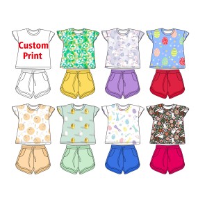 Unique Design Boys Custom Clothing Set Toddler Outfit Baby Girl 2PCS Set