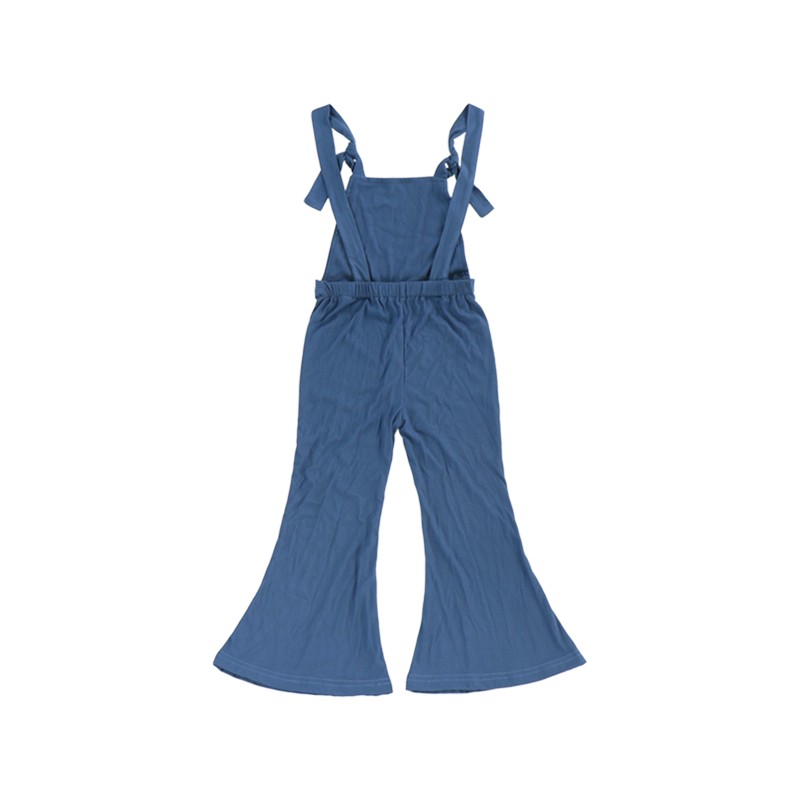 2024 Hot Sale Summer Sleeveless Crochet Baby Boutique Clothing Baby Jeans