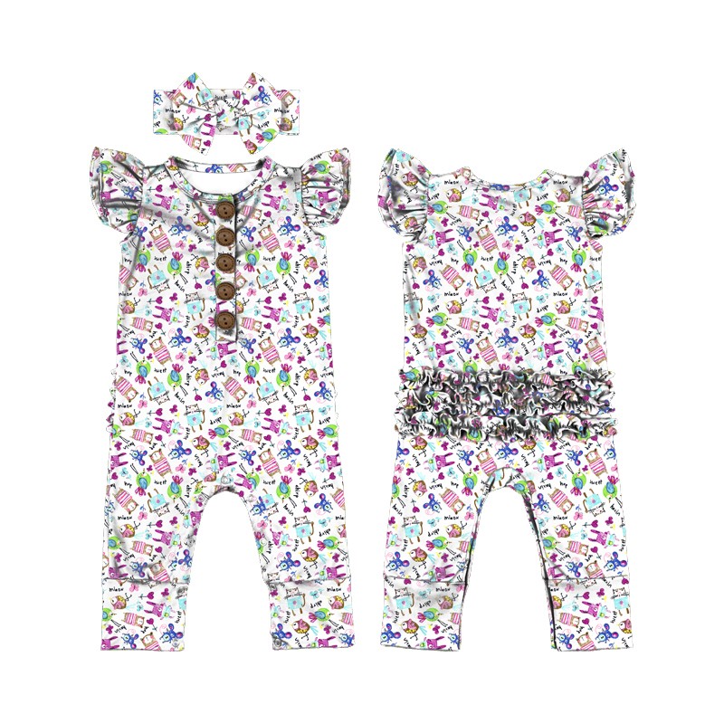 LT-559-WXL Baby Clothing Bamboo Baby Clothing OEM ODM Custom Print Baby Romper