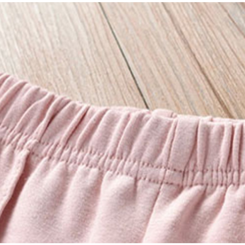 Pure Cotton Baby Girl Bell Bottom Pants Korean Style New Arrival Solid Color Pants Belt Comfortable Breathable Lace Bow Pants