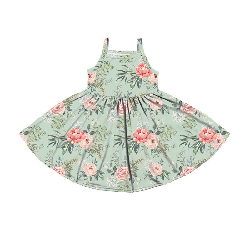 Baby Dress Star Print Blue Sleeveless Summer Dress 3 to 6 Years for Baby Girl Cotton Multiple Colors Available