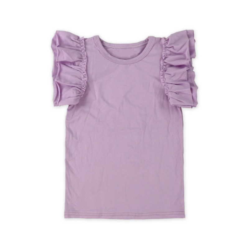 Wholesale Custom Different Colors Baby Summer Cool Sleeveless Girl T-Shirt.