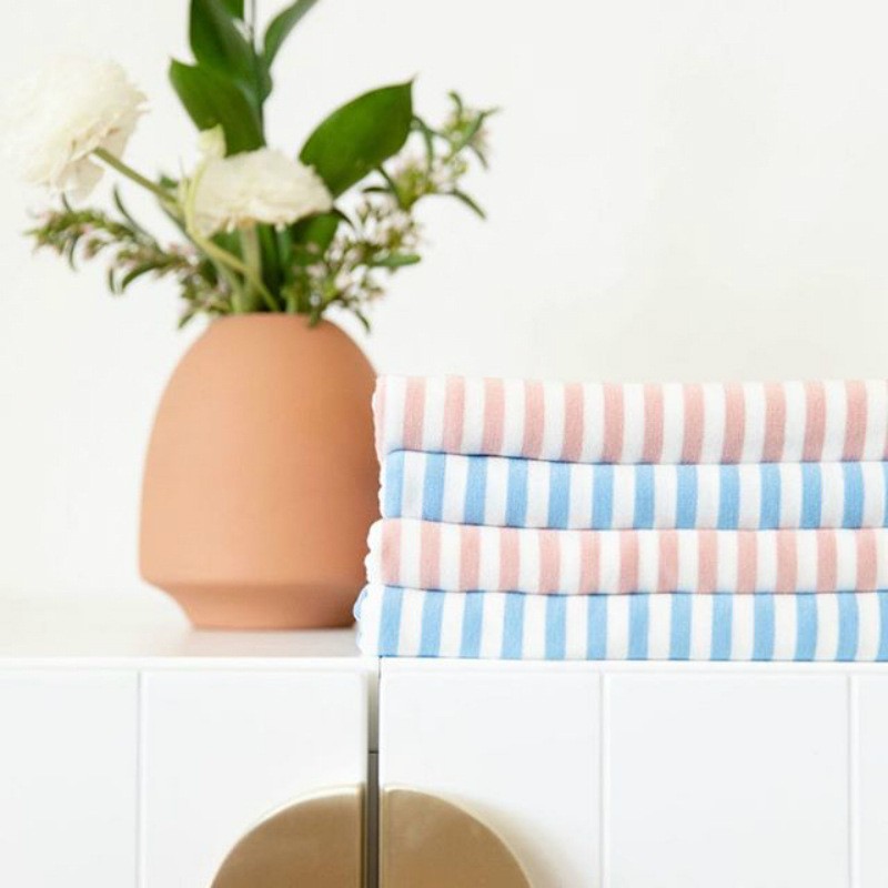 Ready to Ship Unisex Baby Stripe Infant Baby Stripe Swaddle Set Newborn Receiving Blanket Swaddle Sleepwear