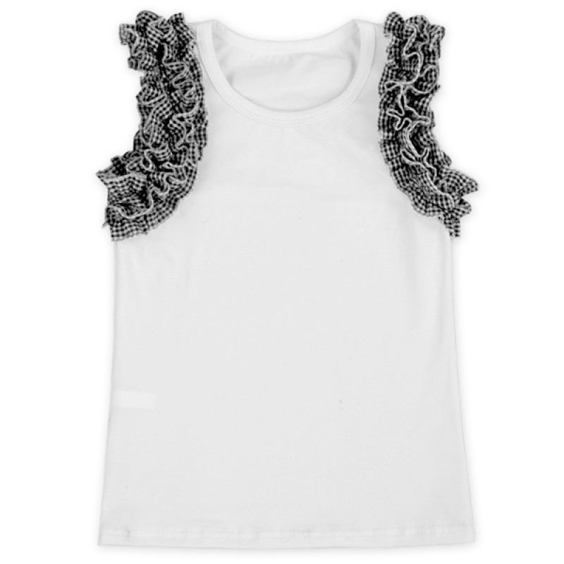 Wholesale Custom Different Colors Baby Summer Cool Sleeveless Girl T-Shirt.