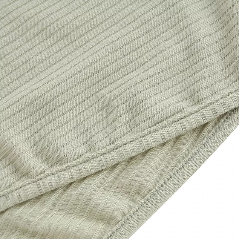 Newborn Baby Gown Ribbed Solid Color Easy Neck Design Sleep Sack + Matching Mountain Knot Pajama Set