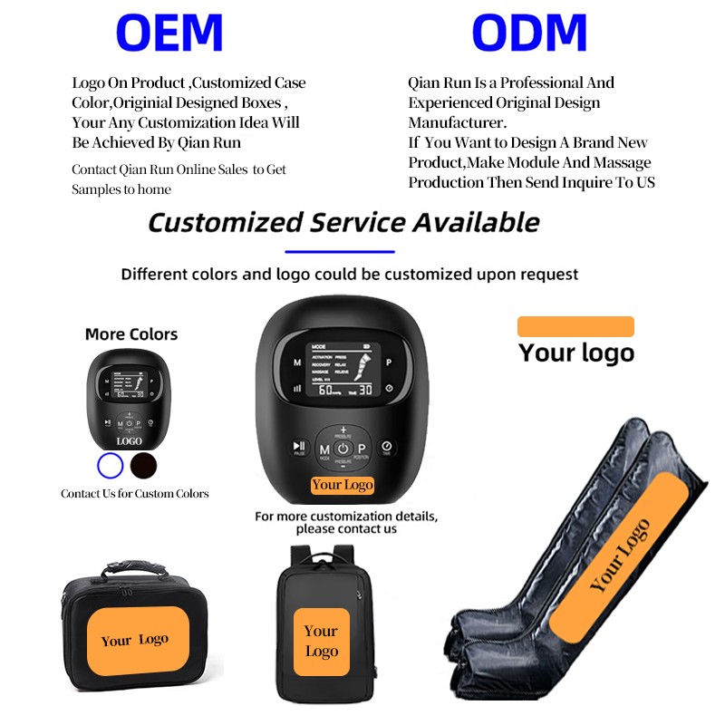 Professional Sequential Improvement Blood Circulation Air Compression Boot System Enhanced Complete Sequence Recovery Foot and Leg