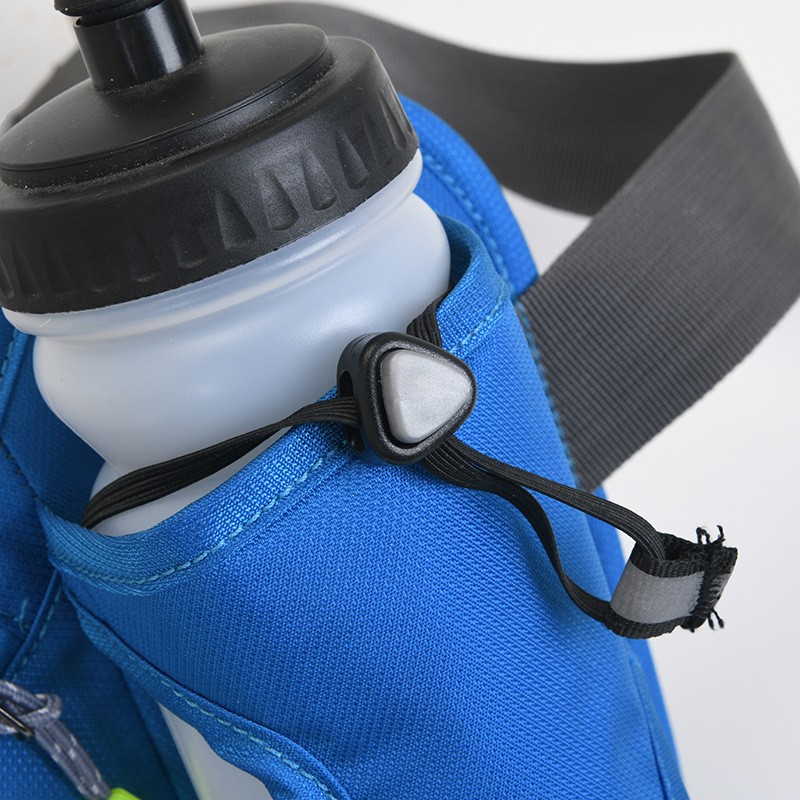 Outdoor Sports Belt Waist Bag with Water Bottle Holder & Zippered Handbag Waist Bag