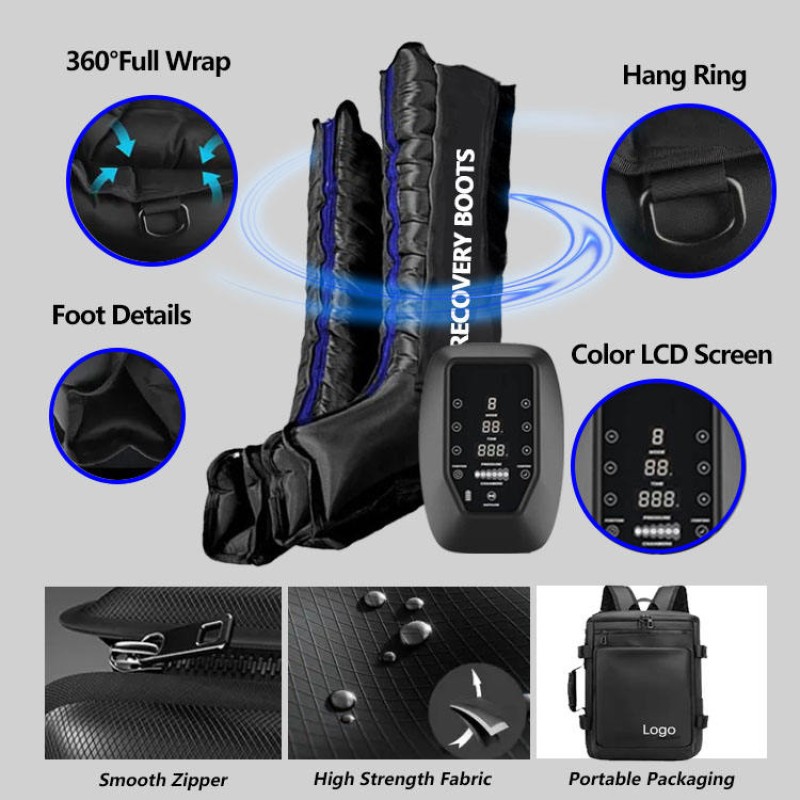 Air Compression Sleeve Leg Massager Physical Therapy Lymphatic Circulation Blood Circulator Leg Muscle Relaxation Massager