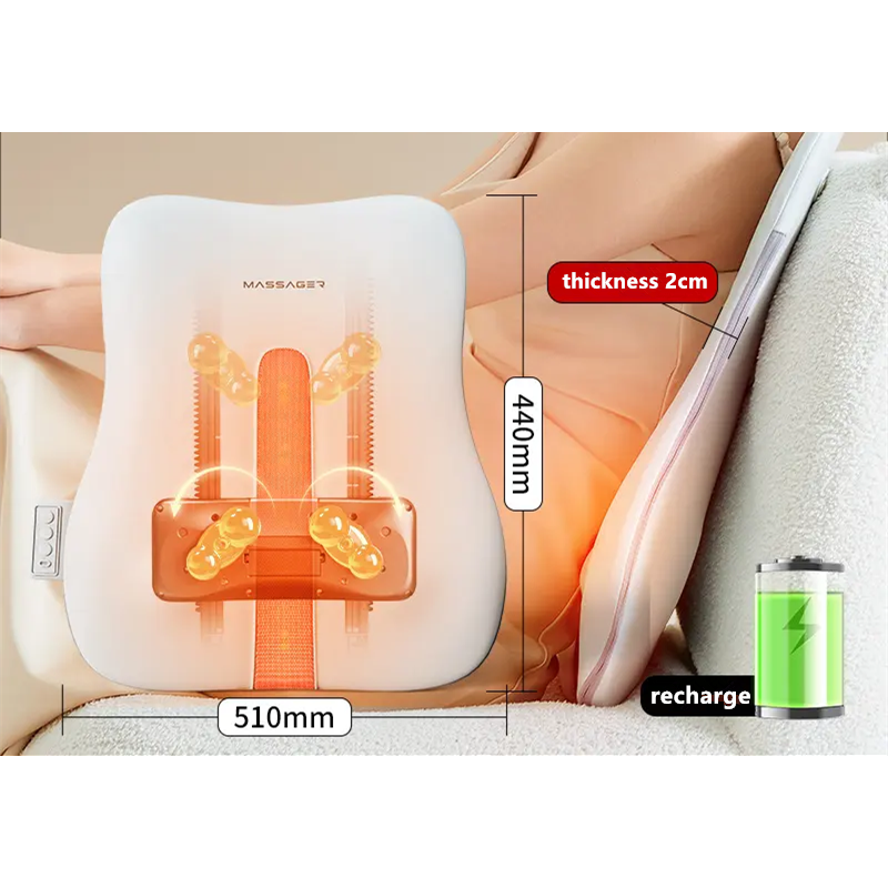 Thin Backrest Lumbar Massager Machine Sports Accessories for Walking and Cervical Guide Back Massager