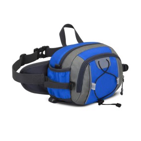 Nylon Waterproof Waist Bag for Outdoor Sports Travel Hiking and Camping Waist Bag with Water Bottle Holder