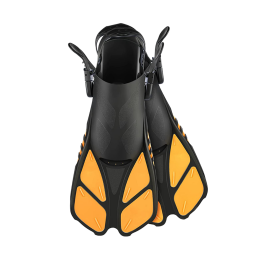 Adjustable Open Heel Diving Swimming Short Fins Flippers