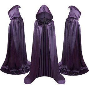 Wholesale Black Satin Halloween Cloak 4 Sizes Party Decoration and Toy Display Promotion Selection