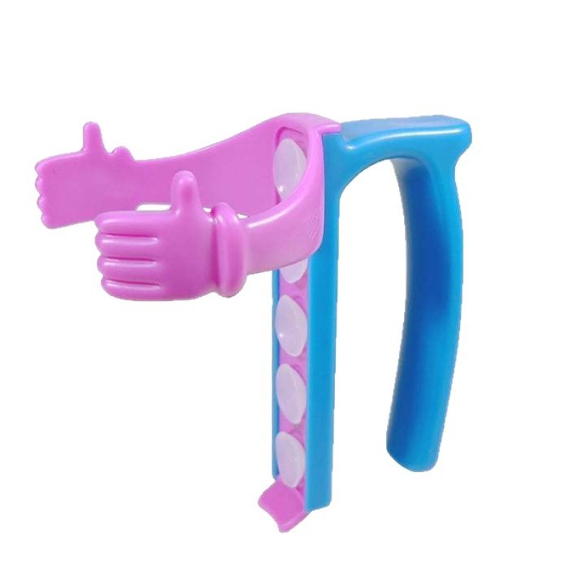 ABS Beverage Can Double-Hand Grip Suction Cup Holder with Anti-Spill Cup Lid and Beverage Can Holder