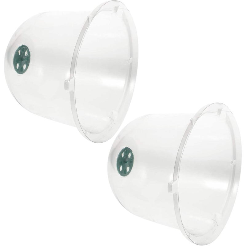 New Transparent Mini PVC Seedling Cover Agricultural Insulation Garden Seedling Plant Cover Vegetable Fruit Tray Cover