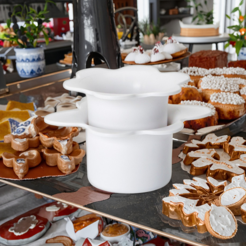 High-Quality ABS Creative New Round Cookie Mold Set with Tray Kitchen Cookie Tools for Home Use