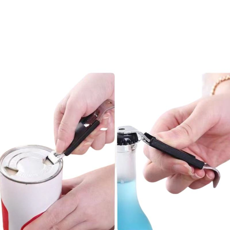 Magnetic Bottle Opener Can Opener Classic Beer Bottle Opener Stainless Steel Small Bottle Opener for Camping Travel