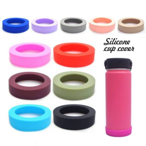Hot-Selling Various Diameter Styles Water Bottle Rubber Glass Bottle Sleeve Base Protector Silicone Sleeve