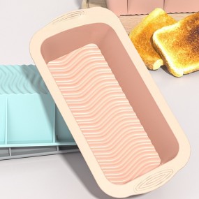 High-Quality Bread and Cake Silicone Molds Heat-Resistant Baking Tools Rectangular Baking Pan Toast Molds
