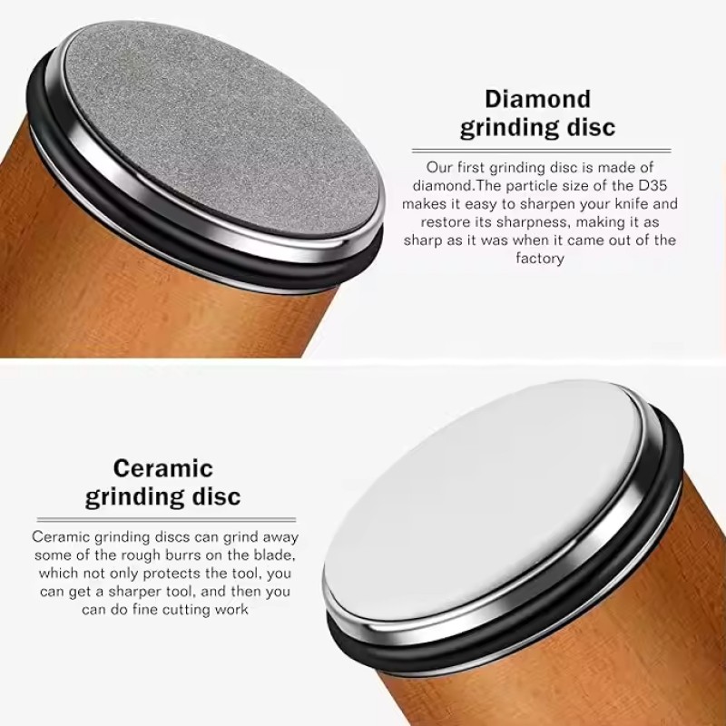 Professional Kitchen Electric Knife Sharpening System Corundum Chromium Oxide Emery Rolling Plate for Efficient Knife Sharpening