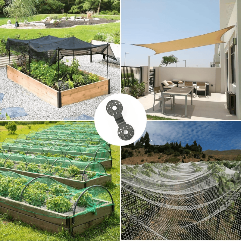 Garden Net Circular Plastic Clip Sunshade Net Clip with Greenhouse Plastic Film Clip for Shade Cloth