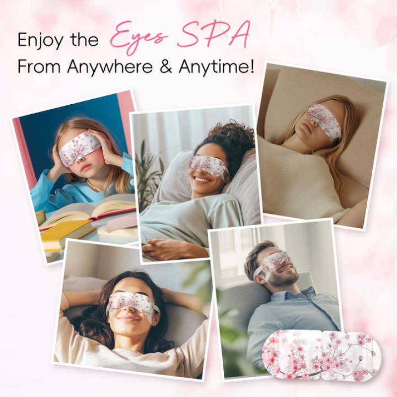 Warm Cotton Knit Sleep Mask with Elastic Band for Dark Circle Relief and Relaxation - Health Care Sleep Mask