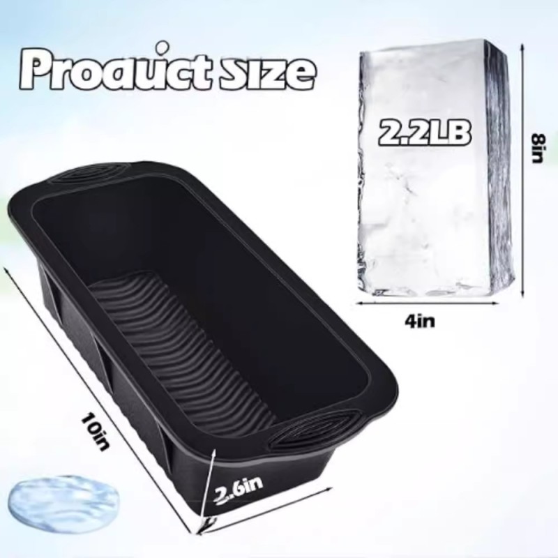 High-Quality Bread and Cake Silicone Molds Heat-Resistant Baking Tools Rectangular Baking Pan Toast Molds