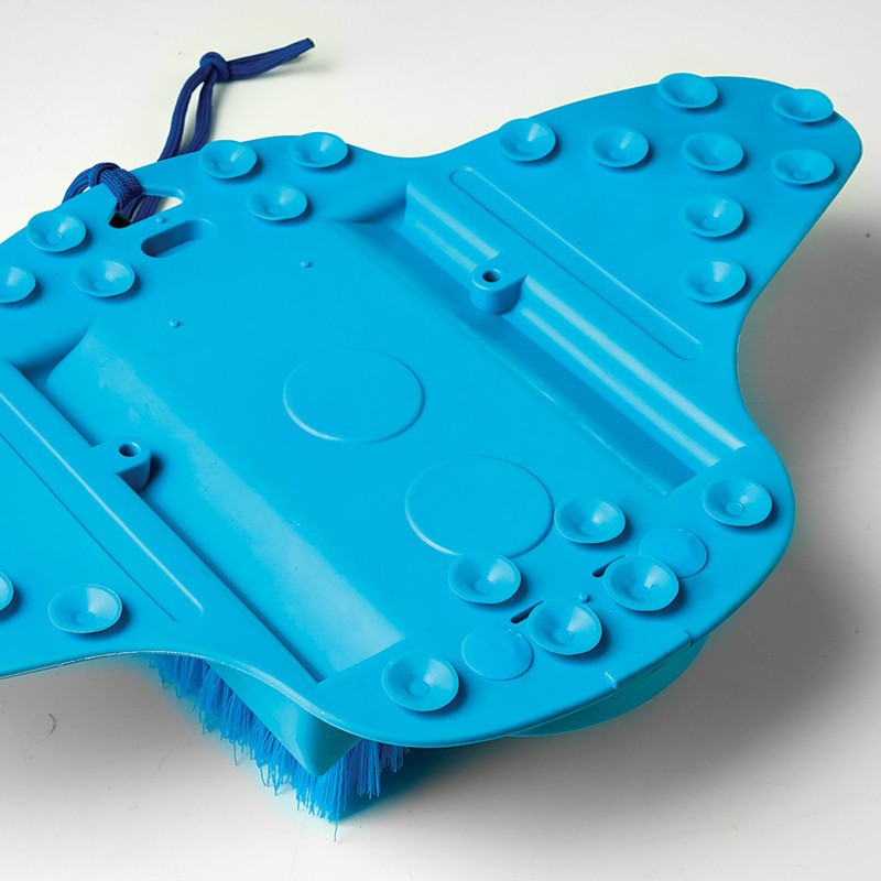 Suction Cup Soft Bristle Volcanic Stone Foot Massage Brush Lazy Foot Washing Brush Set