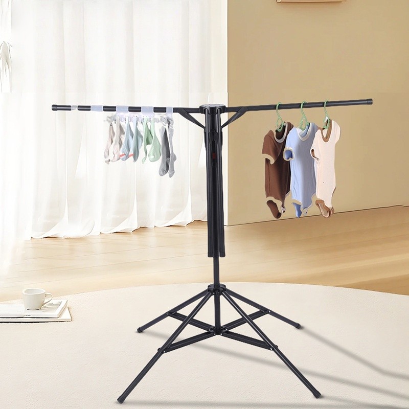 Foldable Clothes Drying Rack Household Floor Standing Drying Rack Balcony Outdoor Drying Rack Bedroom Easy Installation