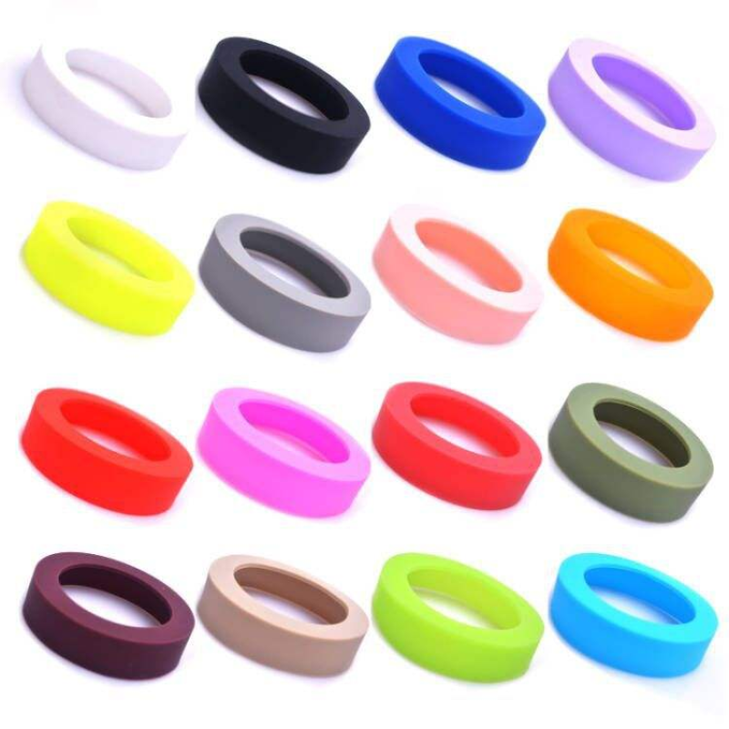 Hot-Selling Various Diameter Styles Water Bottle Rubber Glass Bottle Sleeve Base Protector Silicone Sleeve