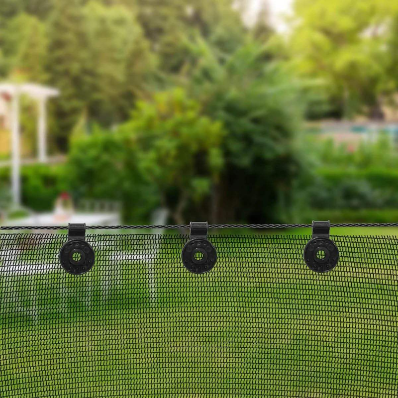 Garden Net Circular Plastic Clip Sunshade Net Clip with Greenhouse Plastic Film Clip for Shade Cloth