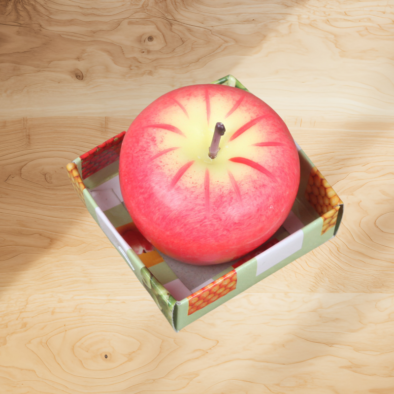 Creative Realistic Apple Candle Christmas Desktop Decoration Ornament Festival Figurine Toy Gift High-Quality