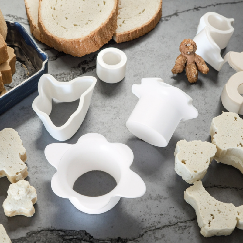 High-Quality ABS Creative New Round Cookie Mold Set with Tray Kitchen Cookie Tools for Home Use