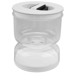 Cross-Border New Kitchen Dry-Wet Separation Hourglass Jar Plastic Container for Food Storage and Pickle Preservation