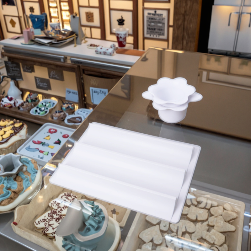 High-Quality ABS Creative New Round Cookie Mold Set with Tray Kitchen Cookie Tools for Home Use