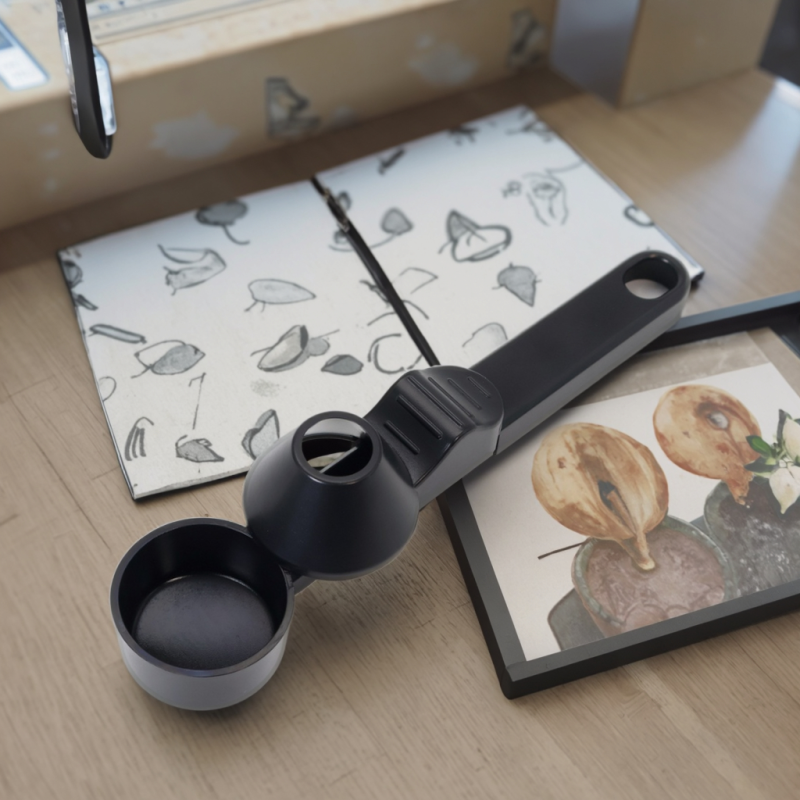 Practical Coffee Spoon Creative Coffee Slide Spoon Long Handle Large Capacity Leak-Proof Round Coffee Spoon