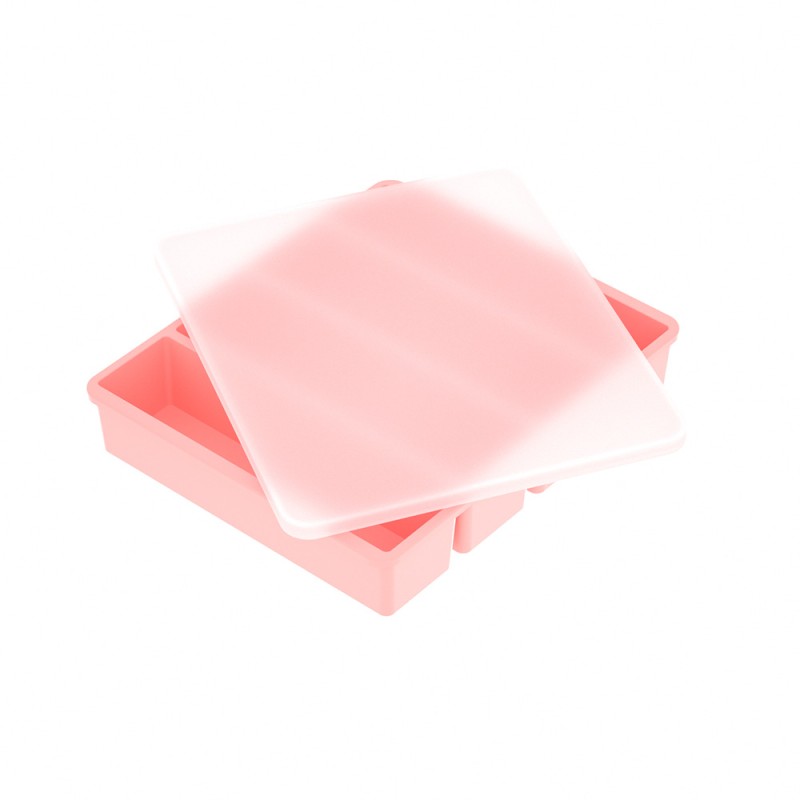 New Household Silicone Ice Cube Mold with Lid Large Ice Grid Easy Demolding Quick Freeze Ice Making Mold