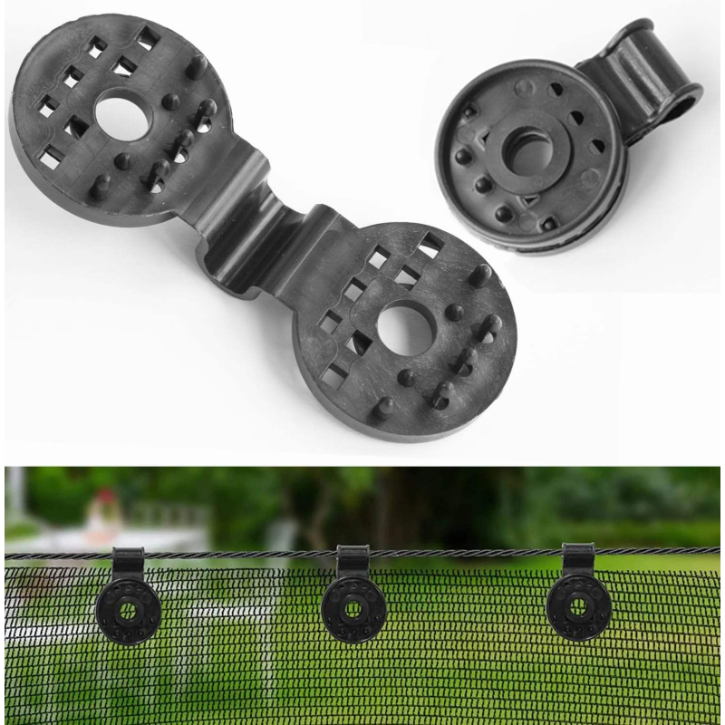 Garden Net Circular Plastic Clip Sunshade Net Clip with Greenhouse Plastic Film Clip for Shade Cloth